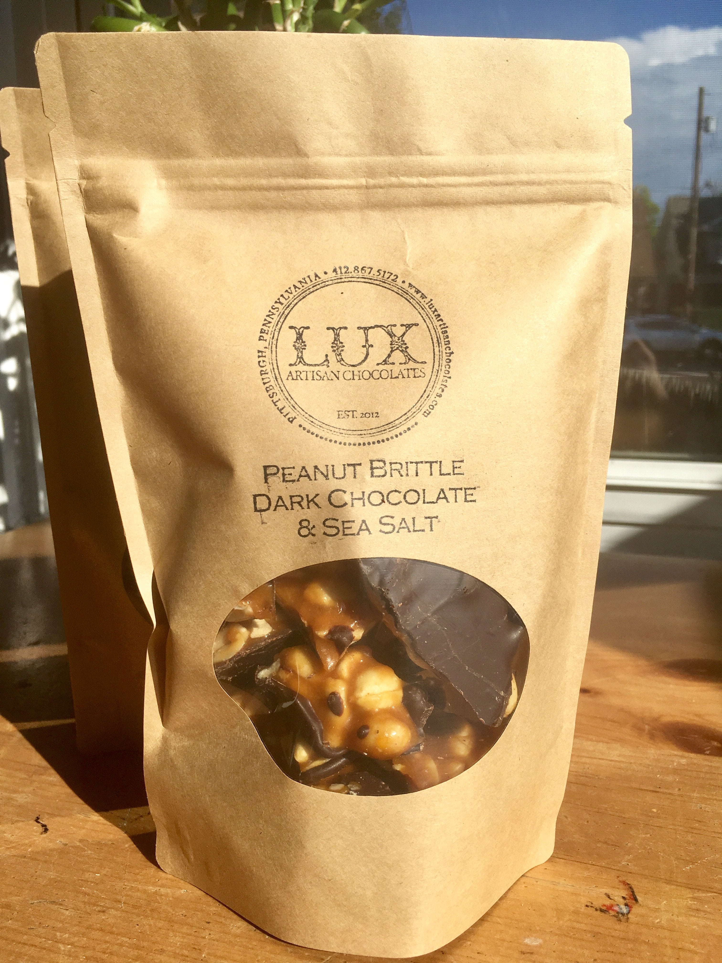 Peanut Brittle - Half Pound Bag (Dark Chocolate)
