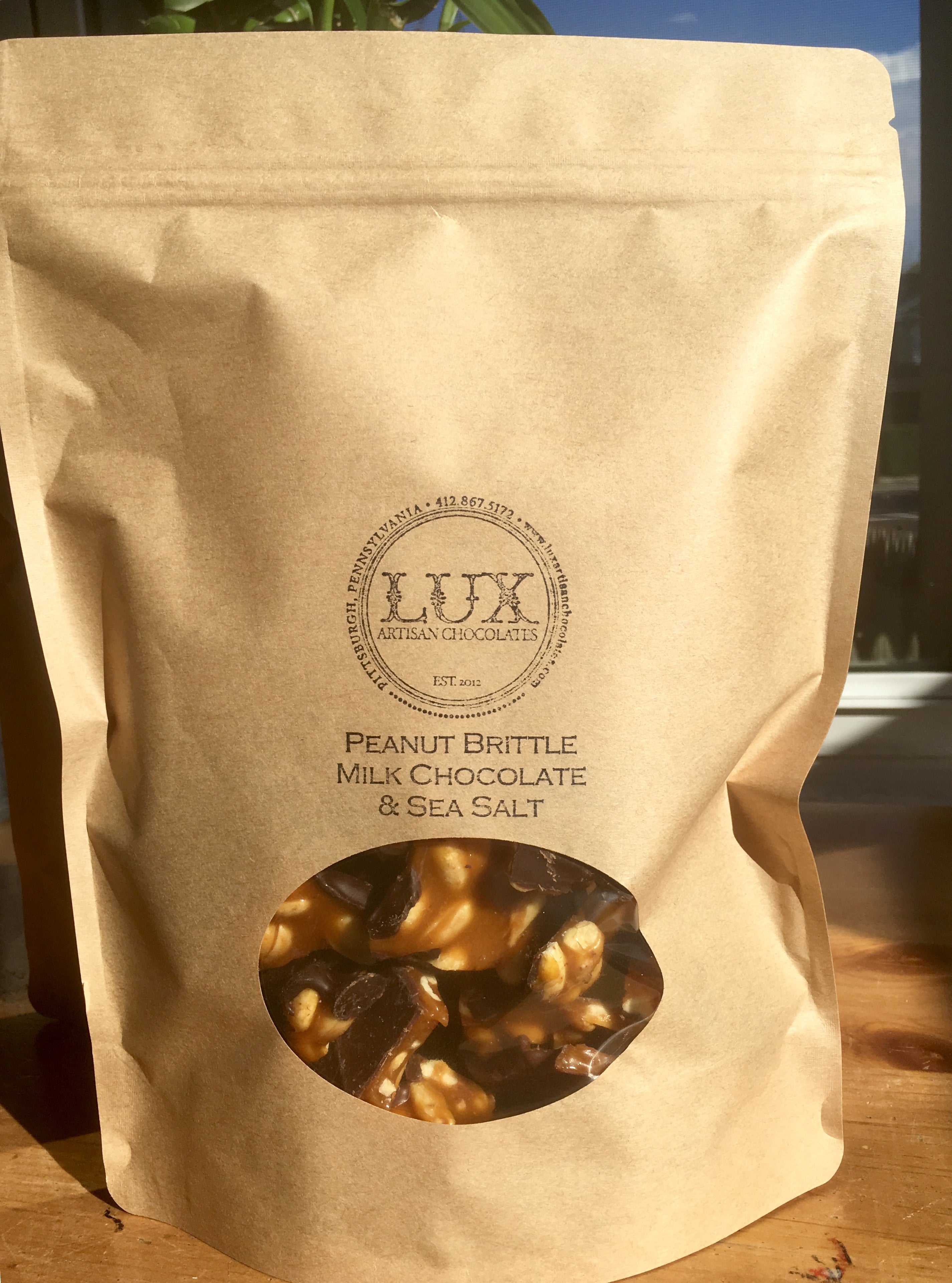 Peanut Brittle - One Pound Bag (Milk Chocolate)
