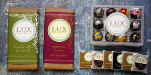 Twelve Piece Bonbon or Sea Salt Caramels, Artisanal Bars, and Chocolate Squares Gift Box