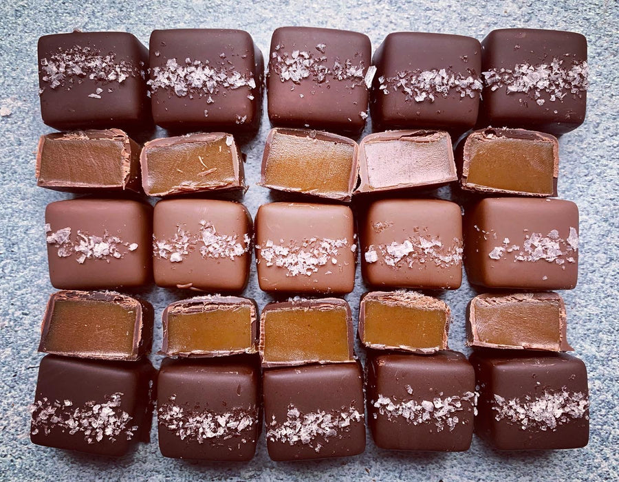 Sea Salt Caramels 6 Piece Box LUX Artisan Chocolates   Image 11194cc2 40e5 490d 99d4 5b85f31b9f2e 900x 