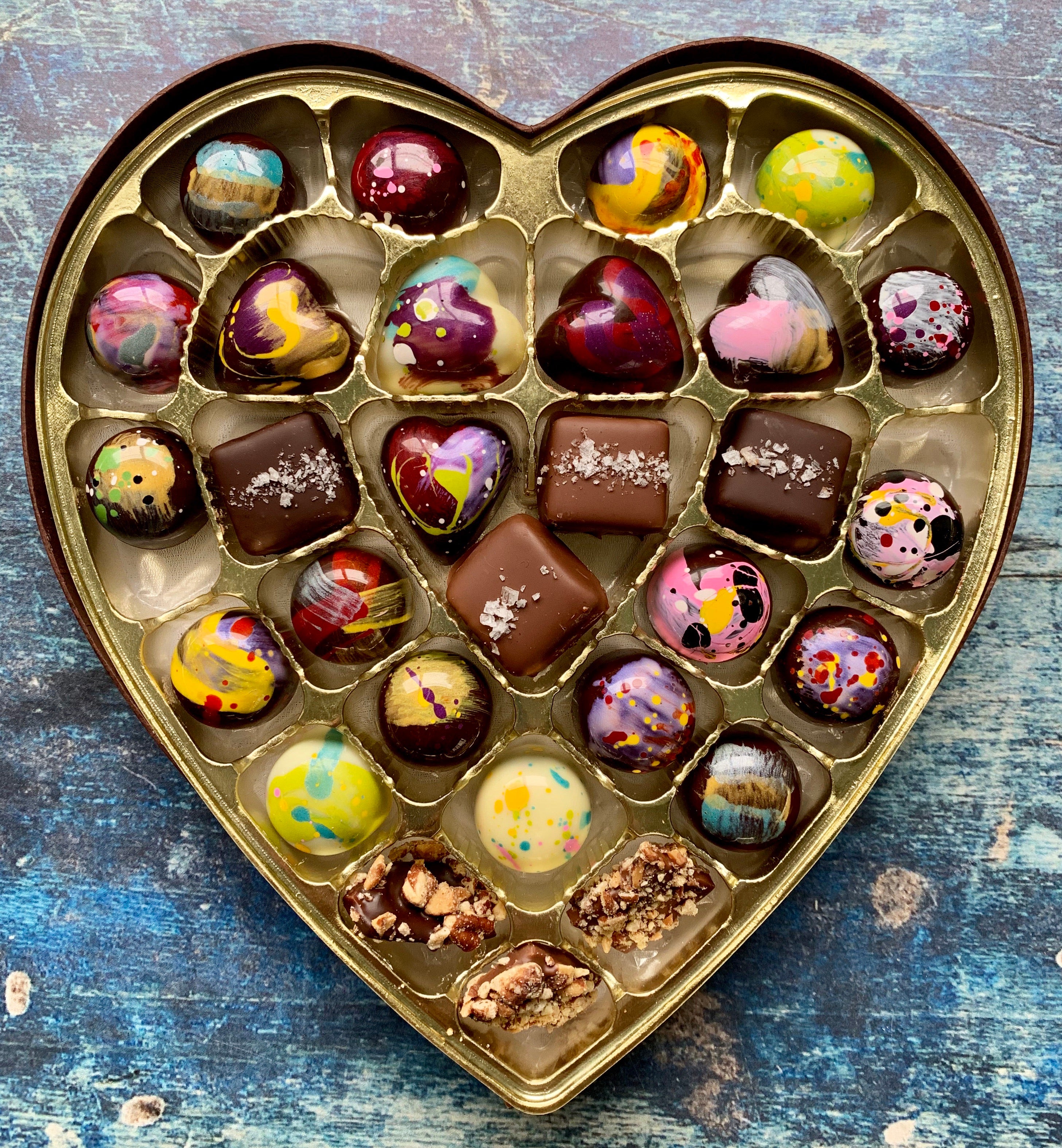 29 Piece Bonbon Heart Shaped Box for Valentine's Day